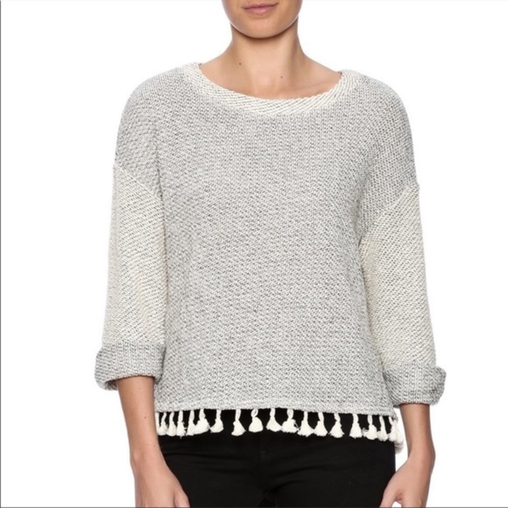 Michael Stars boho fringe sweater